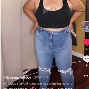 American eagle straight jeans size 20